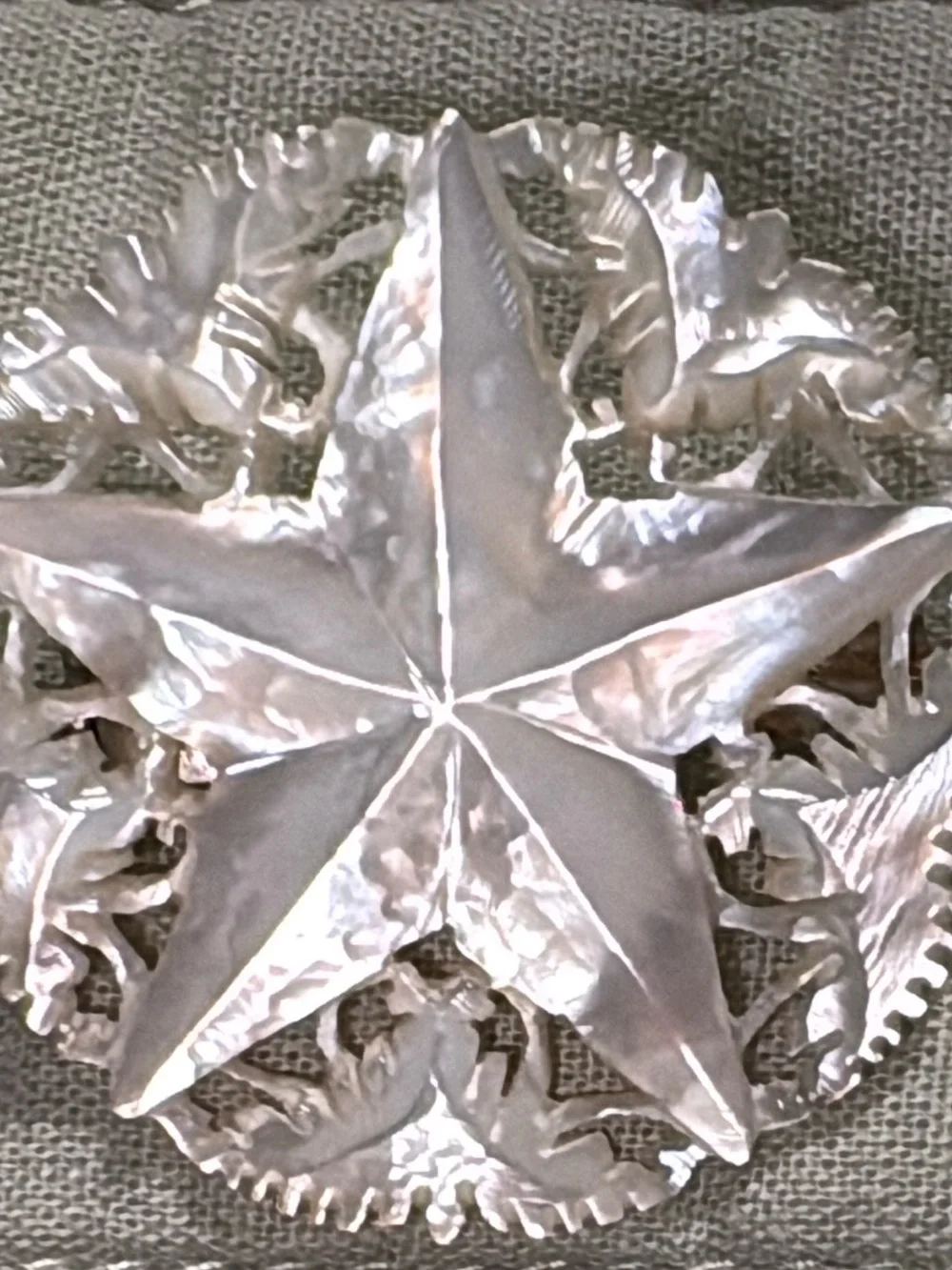 Silver Starburst Metal Wall Accent - Unbranded